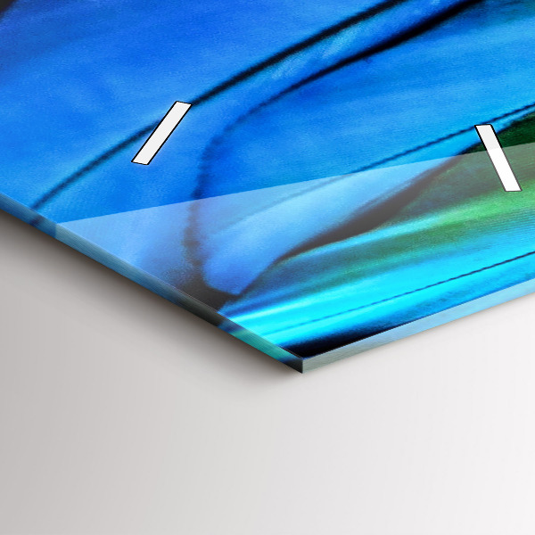 Vertikale Uhr mit motiv Bunte Vogelschwingen