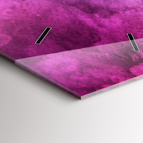 Vertikale Uhr mit motiv Farbige Flecken