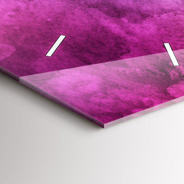 Vertikale Uhr mit motiv Farbige Flecken