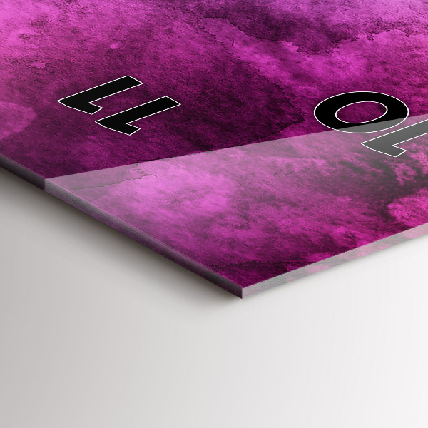 Vertikale Uhr mit motiv Farbige Flecken