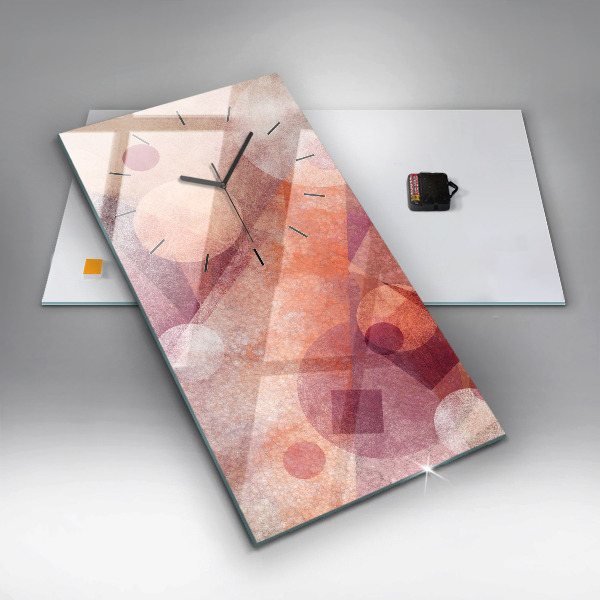 Vertikale Uhr Geometrische Abstraktion