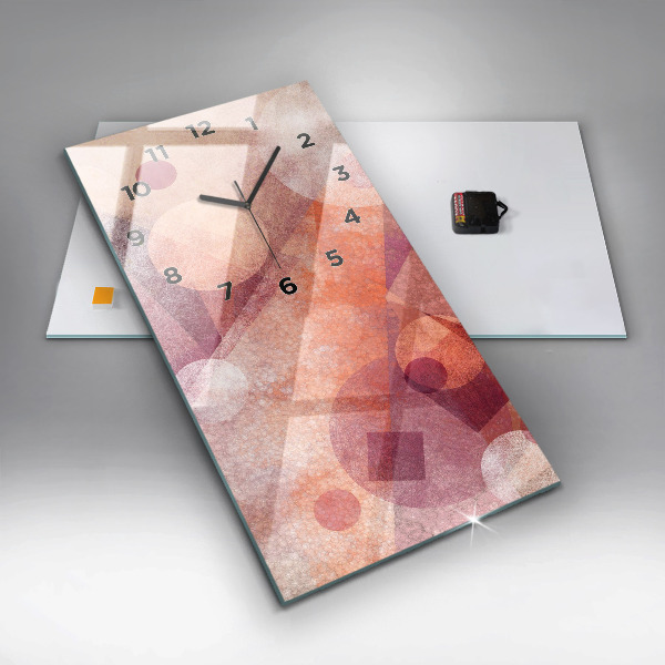 Vertikale Uhr Geometrische Abstraktion