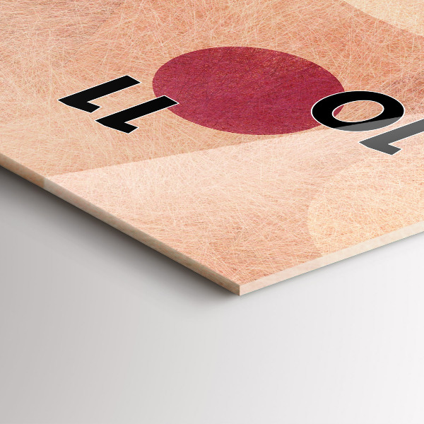 Vertikale Uhr Geometrische Abstraktion