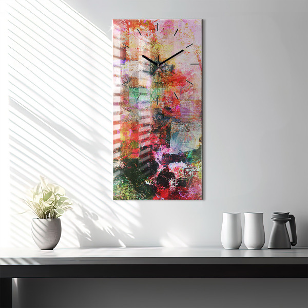 Vertikale Uhr mit motiv Abstrakte Komposition