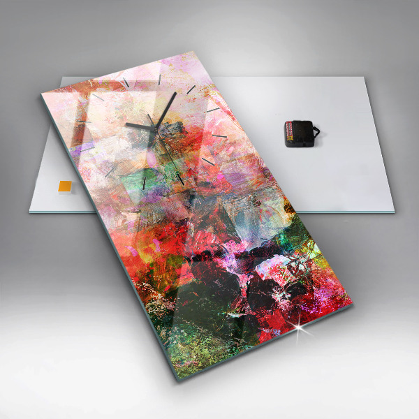 Vertikale Uhr mit motiv Abstrakte Komposition