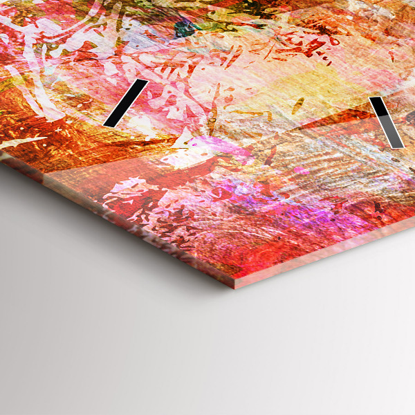 Vertikale Uhr mit motiv Abstrakte Komposition