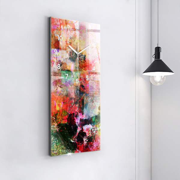Vertikale Uhr mit motiv Abstrakte Komposition