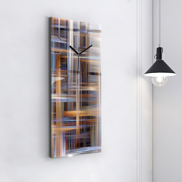 Vertikale Uhr mit motiv Geometrische Abstraktion