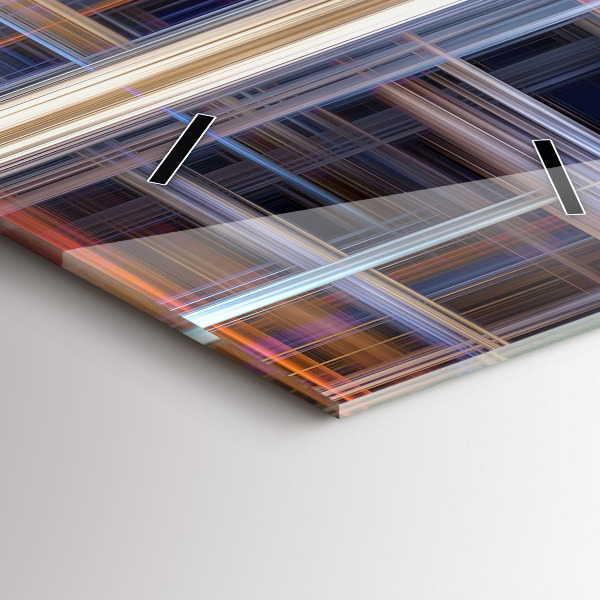 Vertikale Uhr mit motiv Geometrische Abstraktion