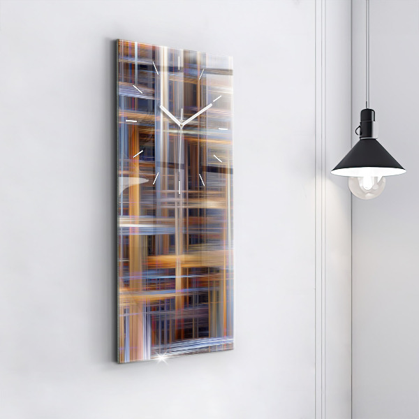 Vertikale Uhr mit motiv Geometrische Abstraktion