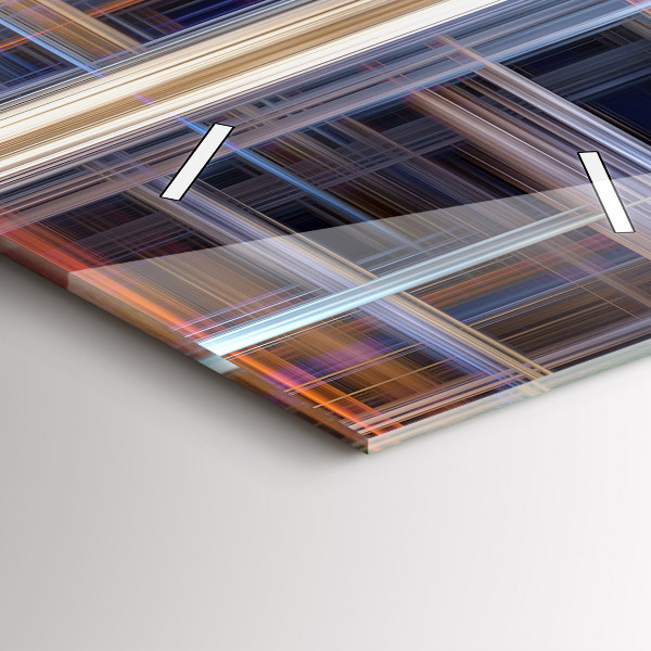 Vertikale Uhr mit motiv Geometrische Abstraktion