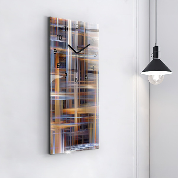 Vertikale Uhr mit motiv Geometrische Abstraktion