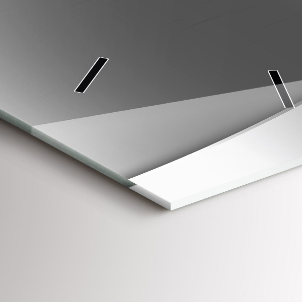 Vertikale Uhr mit motiv Silberne Linien