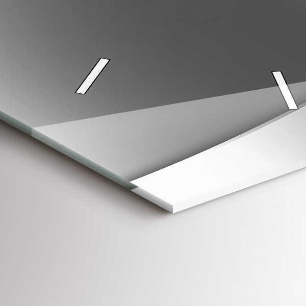 Vertikale Uhr mit motiv Silberne Linien