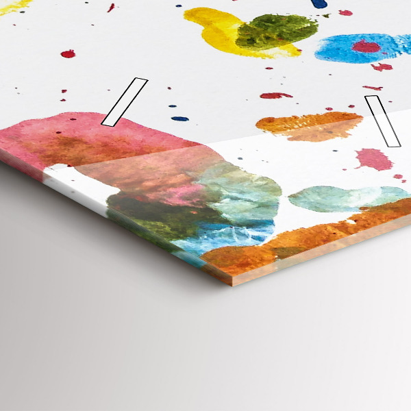 Vertikale Uhr Handabdrücke von Kindern