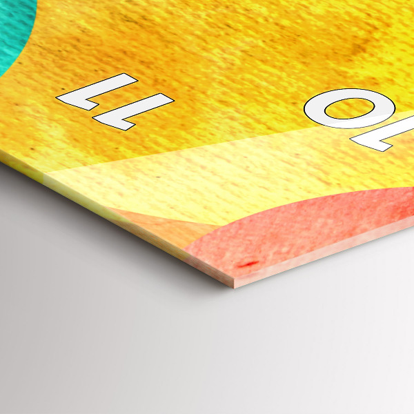 Vertikale Uhr mit motiv Abstrakte Kreise