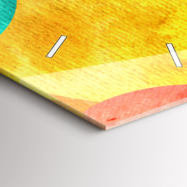 Vertikale Uhr mit motiv Abstrakte Kreise