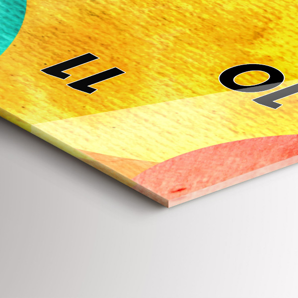 Vertikale Uhr mit motiv Abstrakte Kreise