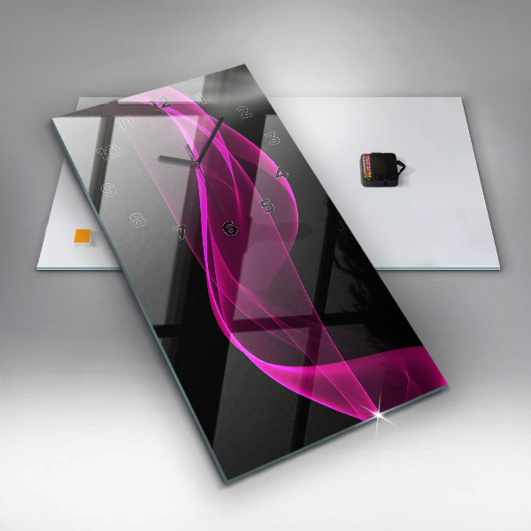 Vertikale Uhr Rosa Abstraktion