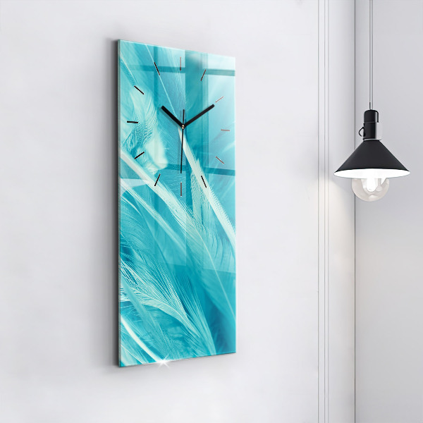 Vertikale Uhr mit motiv Grün-türkis vintage