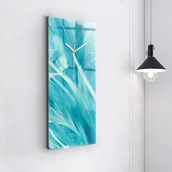 Vertikale Uhr mit motiv Grün-türkis vintage