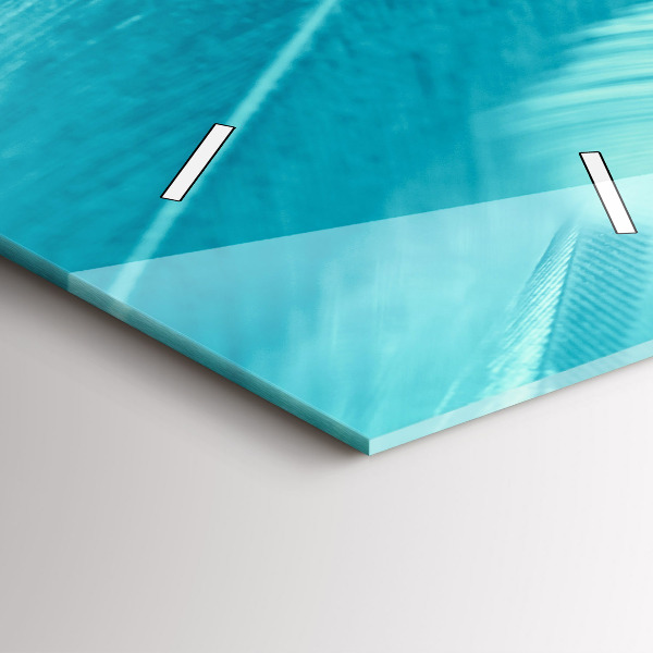 Vertikale Uhr mit motiv Grün-türkis vintage