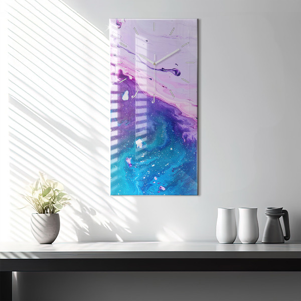 Vertikale Uhr Bunter Hintergrund