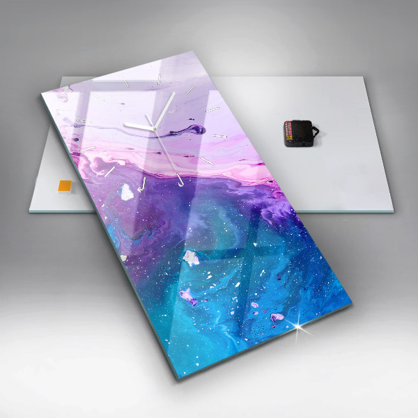 Vertikale Uhr Bunter Hintergrund