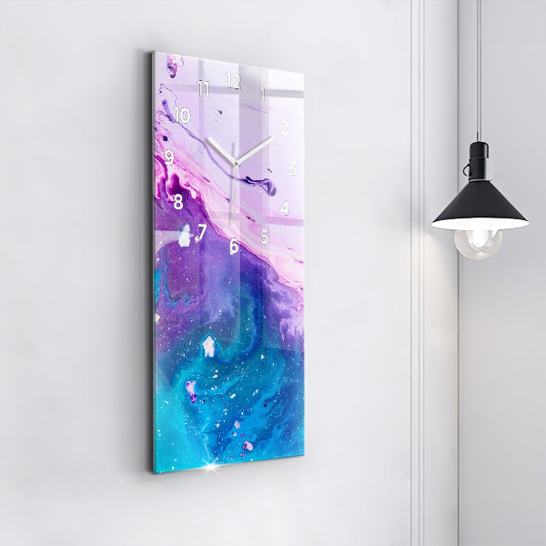 Vertikale Uhr Bunter Hintergrund