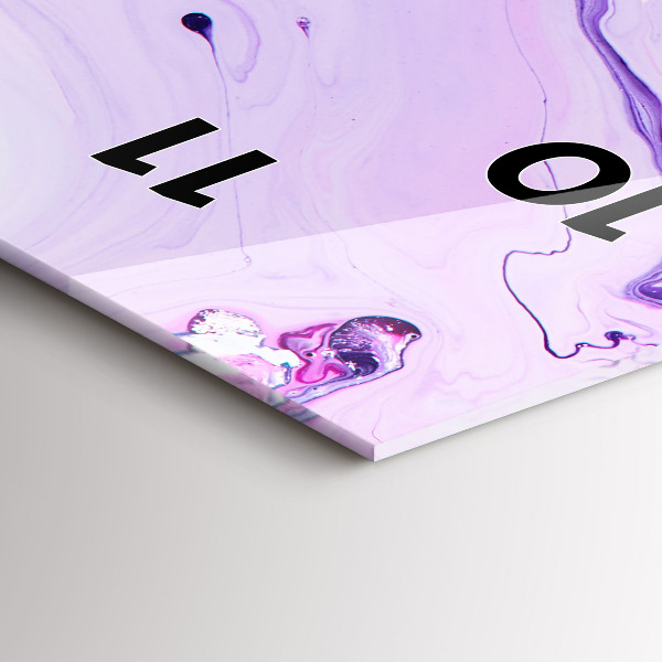 Vertikale Uhr Bunter Hintergrund