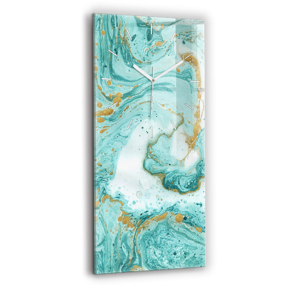 Vertikale Uhr mit motiv Marmor Textur