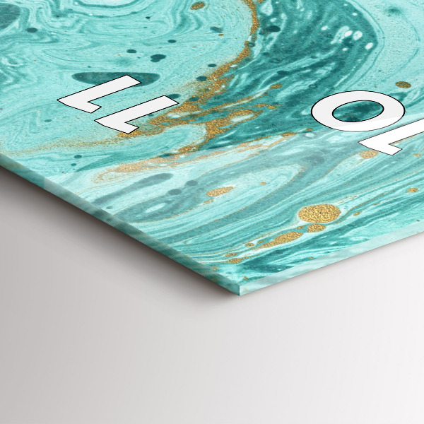 Vertikale Uhr mit motiv Marmor Textur