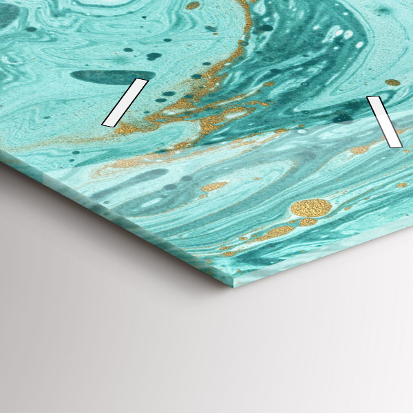 Vertikale Uhr mit motiv Marmor Textur