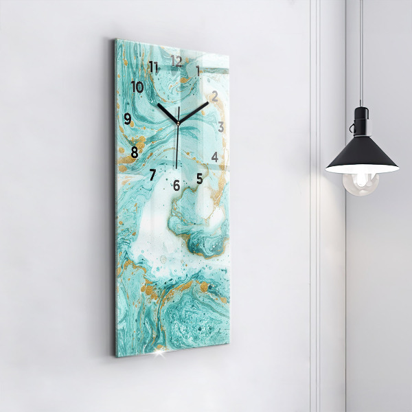 Vertikale Uhr mit motiv Marmor Textur