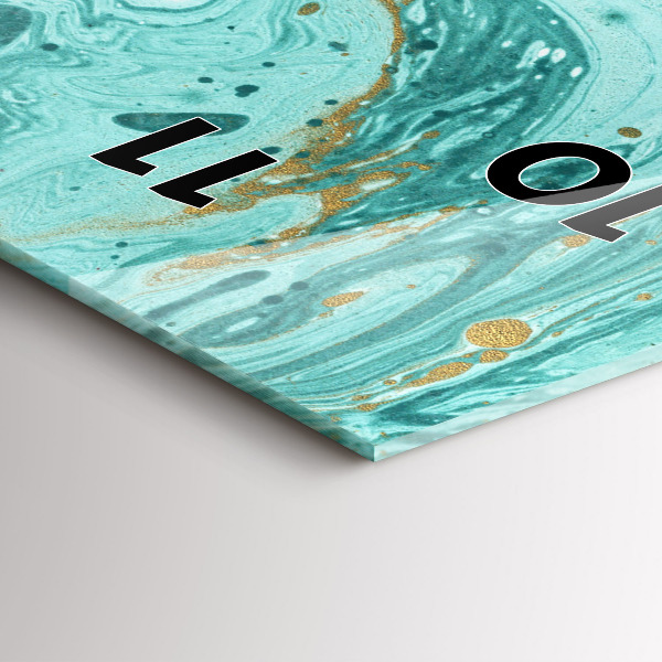 Vertikale Uhr mit motiv Marmor Textur