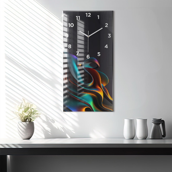 Vertikale Uhr Futuristische Welle