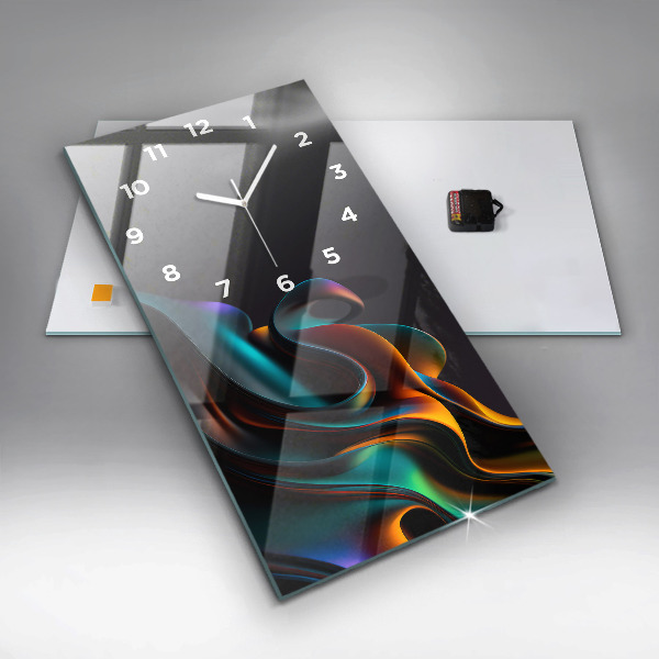 Vertikale Uhr Futuristische Welle