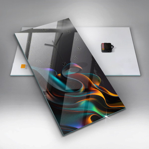 Vertikale Uhr Futuristische Welle