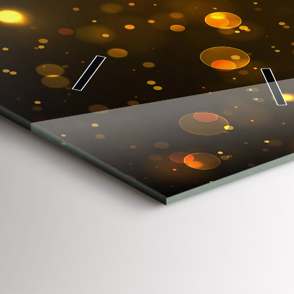 Vertikale Uhr mit motiv Goldener Blütenstaub