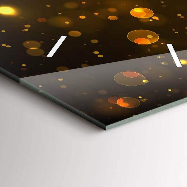 Vertikale Uhr mit motiv Goldener Blütenstaub