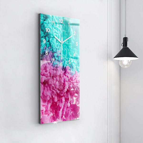 Vertikale Uhr mit motiv Moderne Kunst - Flecken