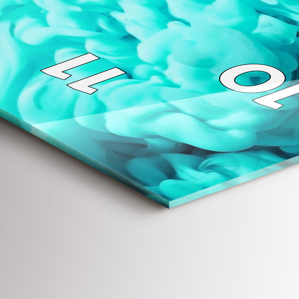 Vertikale Uhr mit motiv Moderne Kunst - Flecken