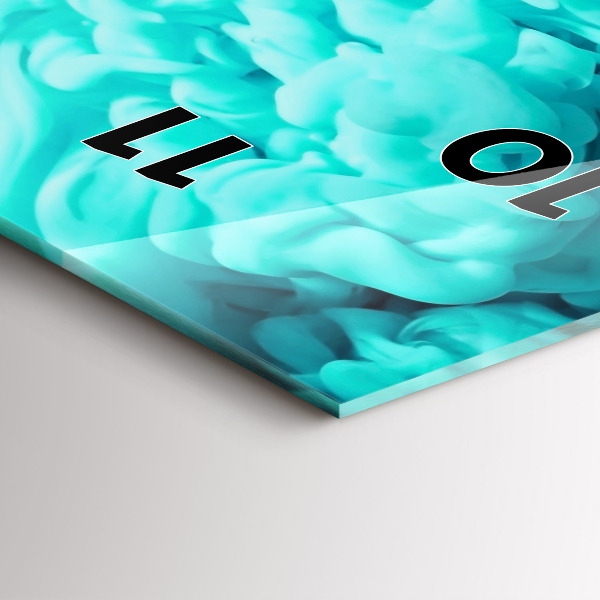 Vertikale Uhr mit motiv Moderne Kunst - Flecken