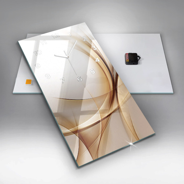 Vertikale Uhr Goldene Abstraktion