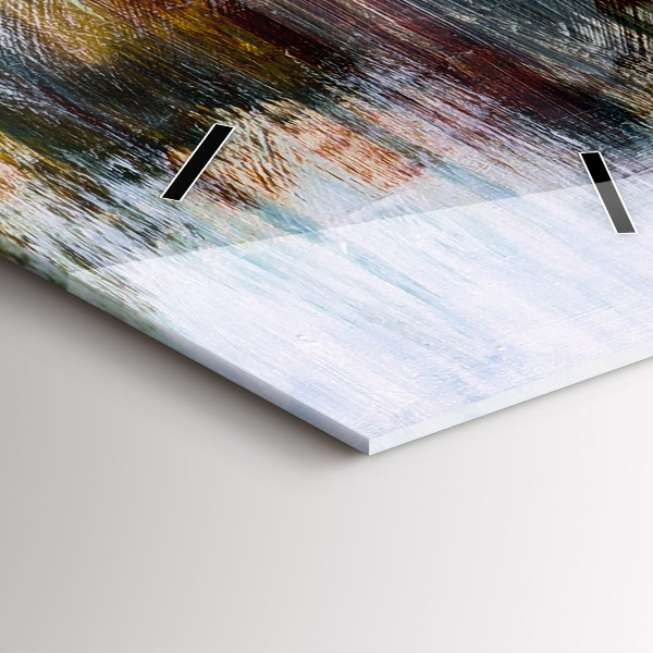 Vertikale Uhr mit motiv Abstraktion