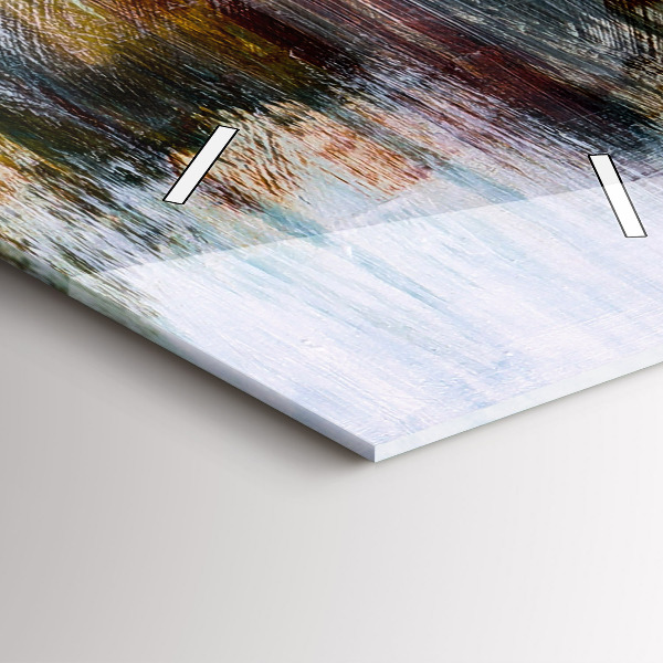 Vertikale Uhr mit motiv Abstraktion