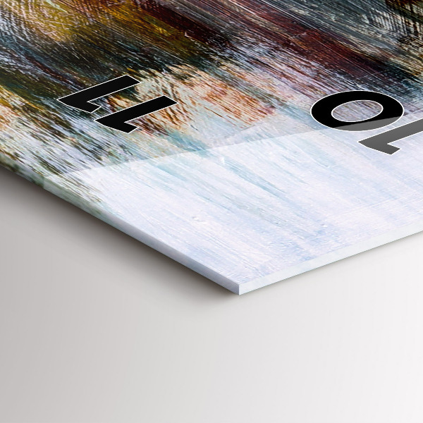 Vertikale Uhr mit motiv Abstraktion