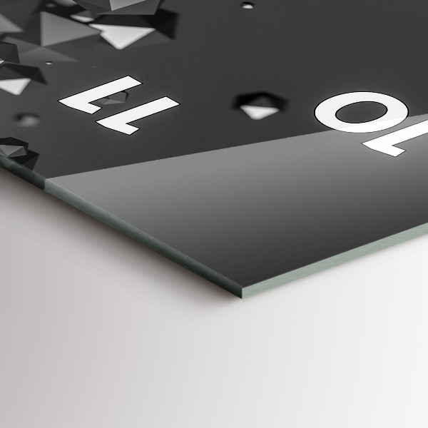 Vertikale Uhr Schwarze Abstraktion