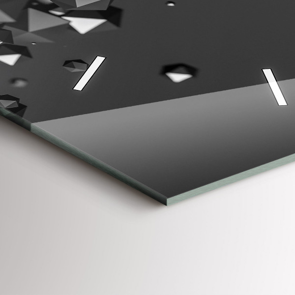 Vertikale Uhr Schwarze Abstraktion