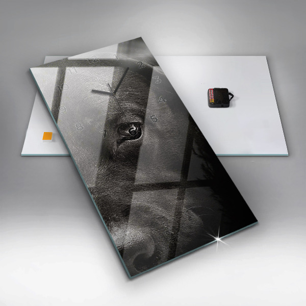 Vertikale Uhr mit motiv Hund und schottische Katze